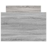 Cadre de lit sans matelas sonoma gris 75x190 cm 