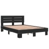 Cadre de lit sans matelas noir 135x190 cm 
