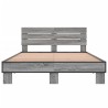 Cadre de lit sans matelas sonoma gris 135x190 cm 