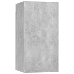 Ensemble de meubles TV 5 pcs Gris béton Bois d'ingénierie 
