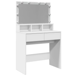 Coiffeuse avec LED blanc 80x41x134,5 cm 