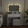 Coiffeuse avec LED blanc 80x41x134,5 cm 