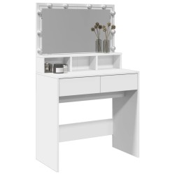 Coiffeuse avec LED blanc 80x41x134,5 cm 
