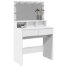 Coiffeuse avec LED blanc 80x41x134,5 cm 