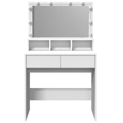 Coiffeuse avec LED blanc 80x41x134,5 cm 