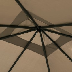 Belvédère 3x3x2,6 m Taupe 160 g/m² 