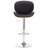Tabouret de bar Noir Similicuir 
