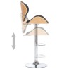 Tabouret de bar Noir Similicuir 