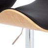 Tabouret de bar Noir Similicuir 