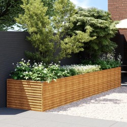 Lit surélevé de jardin 479x100x69 cm acier corten 