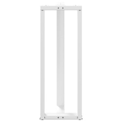 Pieds de table de bar en T, 2 pièces, blanc, 50 x 35 x (110-111) cm, acier 