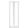Pieds de table de bar en T, 2 pièces, blanc, 50 x 35 x (110-111) cm, acier 
