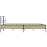 Cadre de lit sans matelas chêne sonoma 180x200 cm 