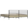 Cadre de lit sans matelas chêne sonoma 180x200 cm 