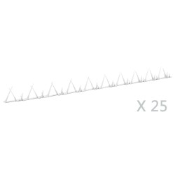 Piquets muraux 25 pcs Acier 1 m 