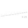 Piquets muraux 25 pcs Acier 1 m 