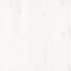 Cadre de lit sans matelas blanc 135x190 cm bois massif 