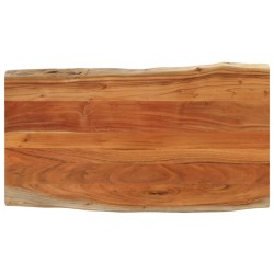 Dessus de table 110x60x3,8cm rectangulaire bois massif d'acacia 