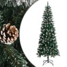 Sapin de Noël artificiel avec support Vert 240 cm PVC 