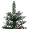 Sapin de Noël artificiel avec support Vert 240 cm PVC 
