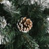 Sapin de Noël artificiel avec support Vert 240 cm PVC 