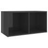 Meubles TV 4 pcs Gris brillant 72x35x36,5 cm Bois d'ingénierie 