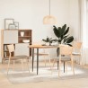 Dessus de table 120x60x4 cm bois de chêne massif ovale 