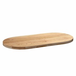 Dessus de table 120x60x4 cm bois de chêne massif ovale 