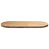 Dessus de table 120x60x4 cm bois de chêne massif ovale 