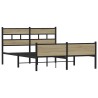 Cadre de lit sans matelas chêne sonoma 150x200 cm 