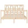 Cadre de lit sans matelas 140x190 cm bois de pin massif 