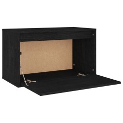 Meubles TV 3 pcs Noir Bois massif de pin 