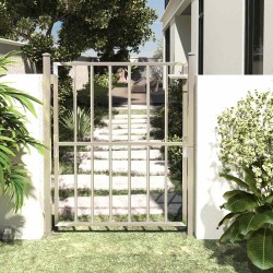 Portail de jardin 100x125 cm Acier inoxydable 