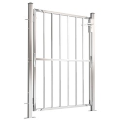 Portail de jardin 100x125 cm Acier inoxydable 