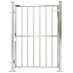Portail de jardin 100x125 cm Acier inoxydable 