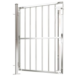Portail de jardin 100x125 cm Acier inoxydable 