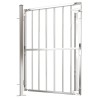 Portail de jardin 100x125 cm Acier inoxydable 
