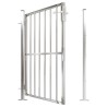 Portail de jardin 100x125 cm Acier inoxydable 