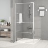 Paroi de douche Argenté 100x195 cm Verre ESG transparent 