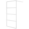 Paroi de douche Argenté 100x195 cm Verre ESG transparent 