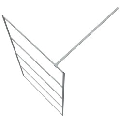 Paroi de douche Argenté 100x195 cm Verre ESG transparent 