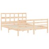 Cadre de lit sans matelas 160x200 cm bois massif 