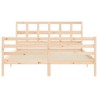 Cadre de lit sans matelas 160x200 cm bois massif 