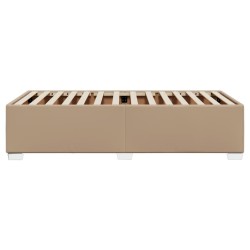 Cadre de lit sans matelas cappuccino 100x200 cm similicuir 