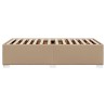 Cadre de lit sans matelas cappuccino 100x200 cm similicuir 