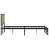 Cadre de lit en métal sans matelas chêne sonoma 183x213 cm 