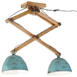 Plafonnier 25 W bleu délavé 29x18x85 cm E27 