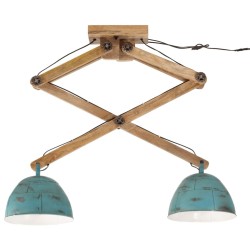 Plafonnier 25 W bleu délavé 29x18x85 cm E27 
