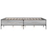 Cadre de lit sans matelas sonoma gris 150x200 cm 