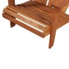 Chaise de jardin Adirondack et repose-pied Bois d'acacia massif 